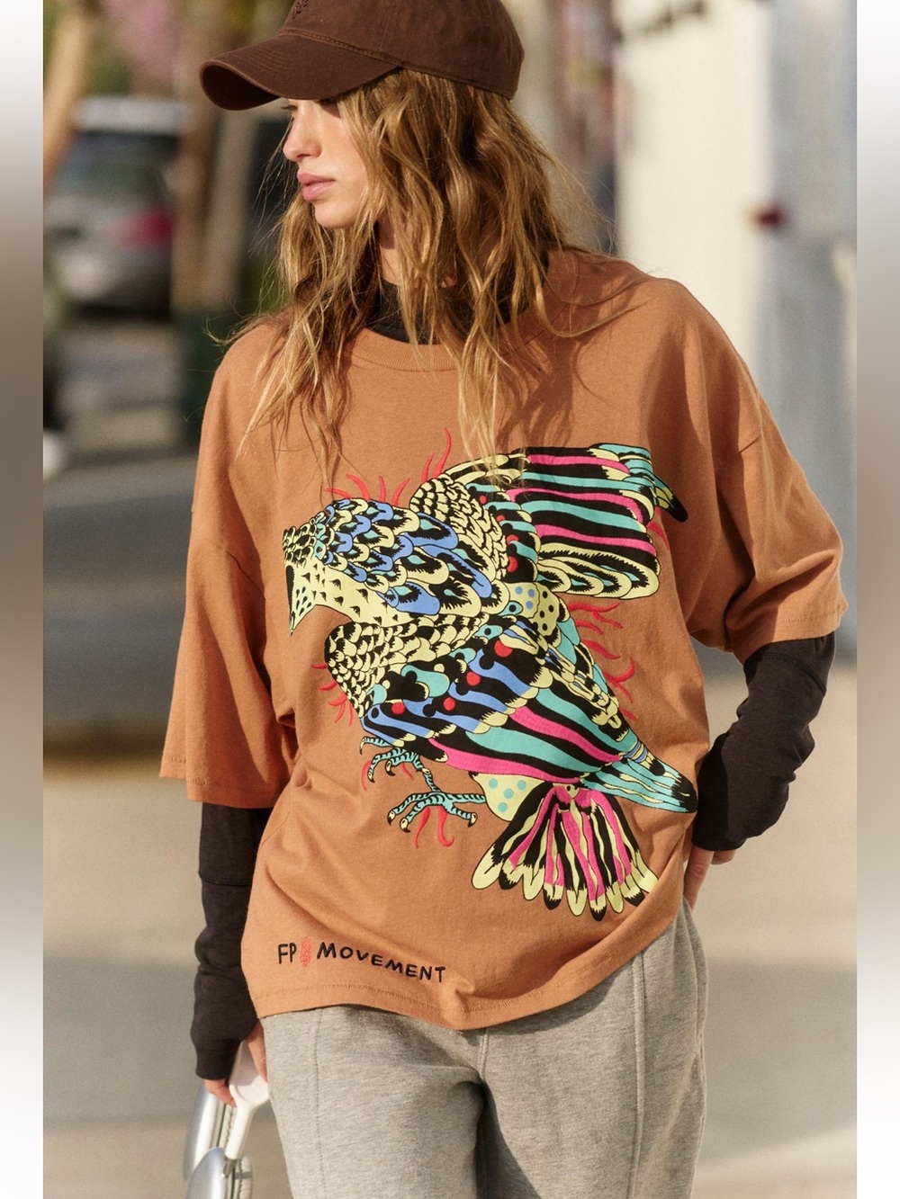 Free People Movement Elliot Snowman Graphic Tee